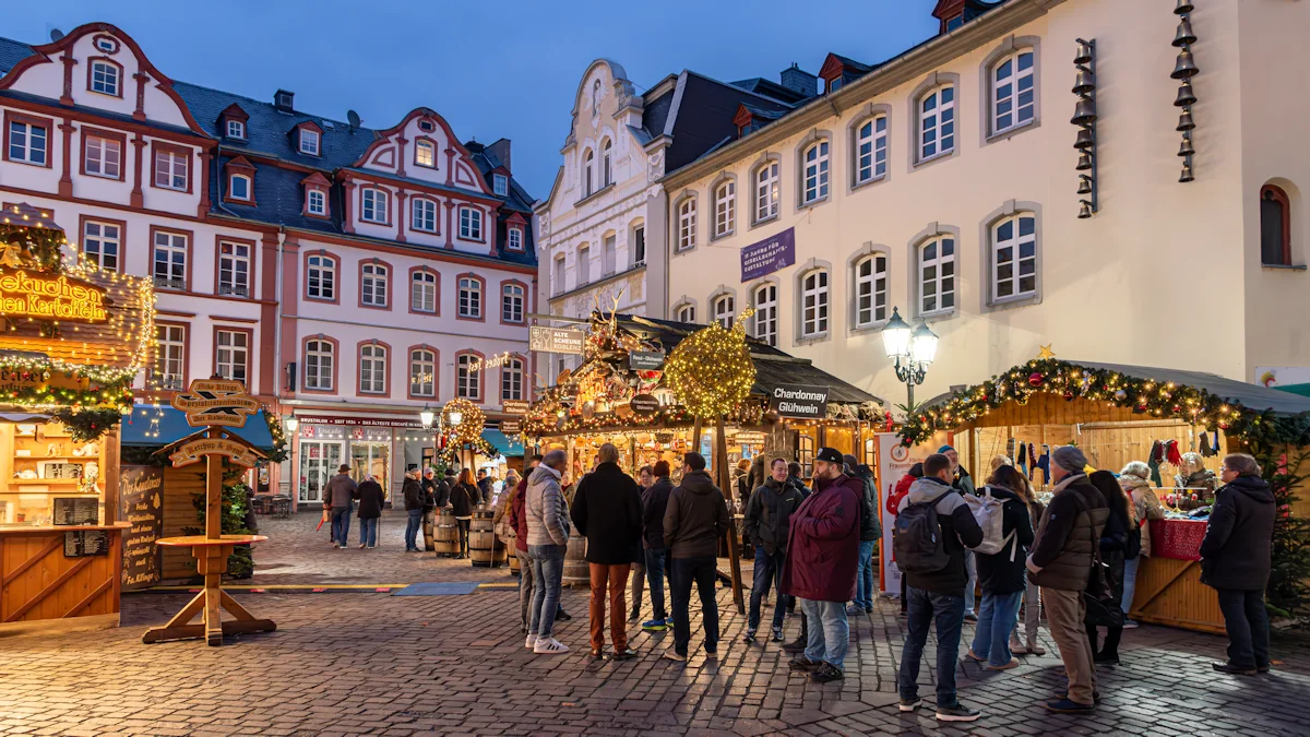 Luces cálidas y fachadas históricas: la magia del mercado navideño en el corazón de Coblenza
