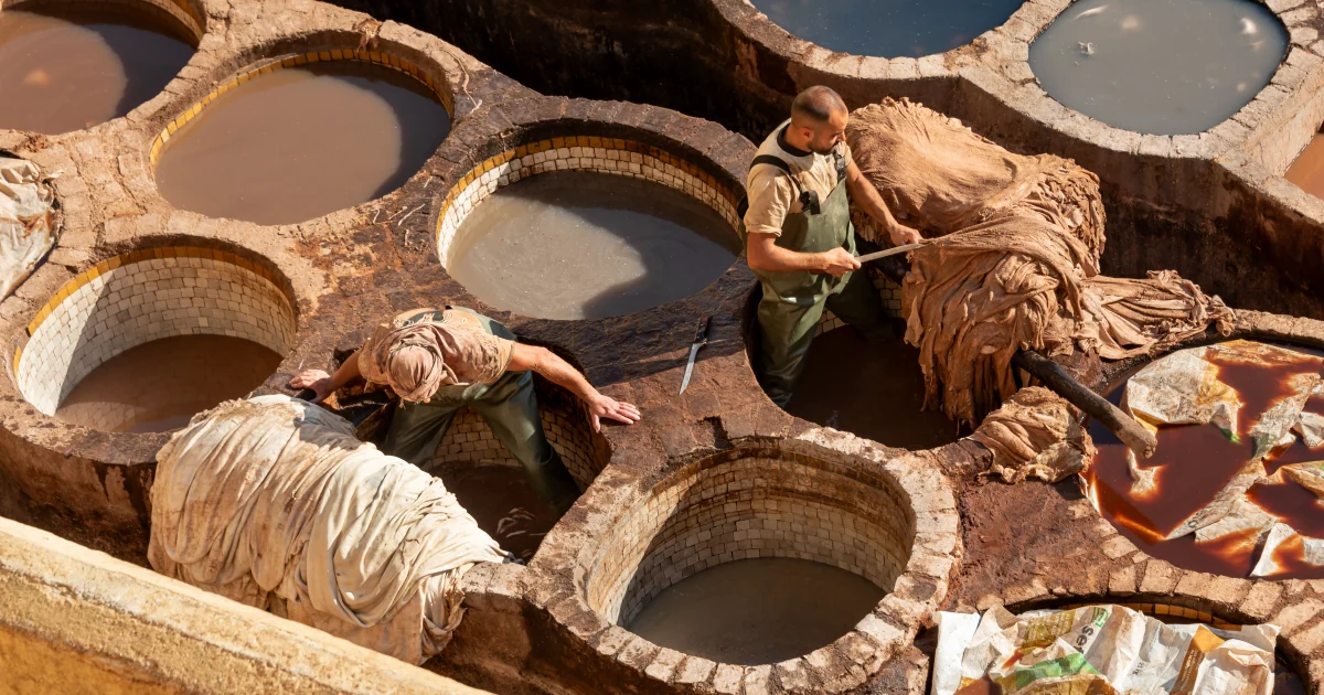 Tradicional curtiduría Chouara