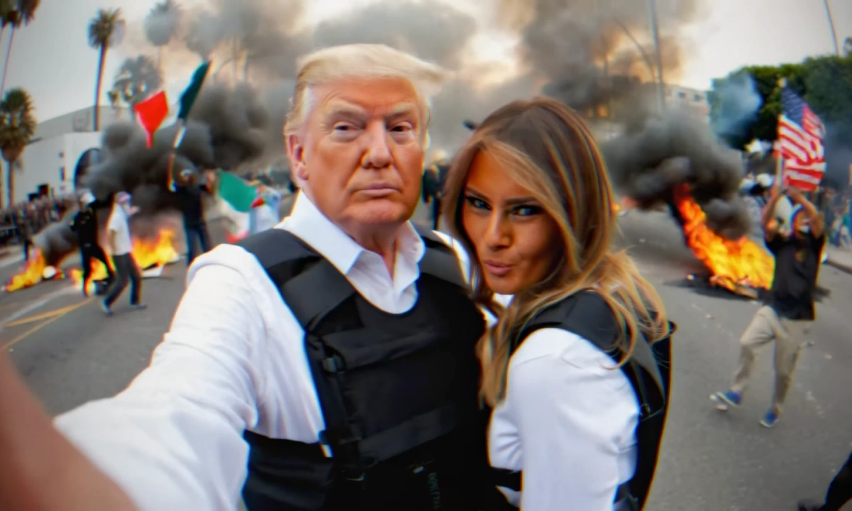 Uno de los chocantes fotogramas del vídeo viral que hemos analizado